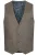 JEFF Gilet ‘JFChris’  lichtbeige / donkergroen / wit