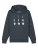Watapparel Sweatshirt ‘ Moonphases ‘  antraciet / wit