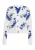 IZIA Vest Dames Wol Wit Blauw
