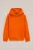 WE Fashion – Jongens hoodie met embroidery en buidelzak – Regular fit – Feloranje – Katoen –