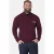 Jan Vanderstorm Plus Size katoenen trui – donkerrood