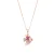 Luxenter ketting in metaallegering en multicolor zirkonia, afgewerkt in 18k roségoud – Mahdas