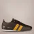 Q1905 Sneaker typhoon sp donkerbruin/geel