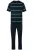 JP1880 Pyjama lang  groen / zwart / wit