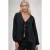 Oversized V-hals Blouse met Striksluiting