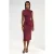 Gerimpelde Bodycon Midi-jurk