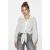 Oversized Gestreepte Poplin Shirt met Strikdetail