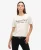 Superdry Vrouwen Metallic Venue T-shirt met Relaxte Pasvorm Crème