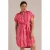 Yest Curve gestreepte blousejurk rood