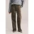 WE Fashion corduroy Wide leg regular waist broek lichtbruin