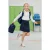 TRENDYOLKIDS Meisjes Donkerblauw Effen Kort / Mini Basic A-lijn Rokken