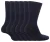 Set van 6 katoenen schoolsokken voor kinderen – Marine