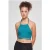 Urban Classics Ladies Rib Trapeze Cropped Top Watergreen