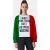Moschino Cotton Sweatshirt Italian Flag