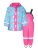 PLAYSHOES Functioneel pak ‘Eulen’  lichtblauw / pink / rosa / wit