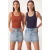 Fitted U-hals Gebreide 2-Pack Tanktop
