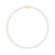 Rank ketting PRINCESS zoetwaterparels Ronde 9-10mm White Sluiting Luxury Yellow Gold