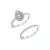 Stralende Vrouwen Verlovingsset 925 Sterling Zilver BIAN022