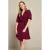 LOLALIZA viscose zomerjurk – donkerrood