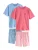 Next Pyjama kort  blauw / koraal