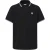 Pretty Green Heren Poloshirt met Tip (Zwart)