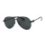 Off White Unisex volwassen zonnebril Ruston L gespiegeld (Zwart)