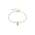 Luxenter Armband van wit parelmoer met 18-karaats geelgouden afwerking – Nyali