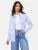 Friends Like These Blouse  lichtblauw / wit