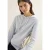 Cecil Dames Jacquard hoodie met glitter in Grijs
