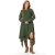 Handan Jurk met lange mouwen, asymmetrische snit, herfst en winter, zwierige midi-lengte, gebreide stof, kaki HK