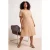 Trendyol Curve Dames Ecru Dierenprint Midi Kort Casual A-lijn Grote maten Jurk