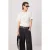 TRENDYOLMİLLA Dames Meerkleurig Effen Driekwart mouw Getailleerd T-shirts