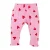 Z8 newborn legging met hartjes – lichtroze/rood