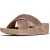 FitFlop Lulu crinkled-shimmer cross slides