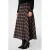 MS Mode Plus Size geruite midi rok – bruin/zwart