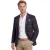 wollen A Fish Named Fred colbert donkerblauw geruit