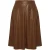 Trendyol Curve Dames Bruin Effen Midi Grote maten Rokken