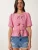 Happiness İstanbul Blouse  magenta / wit