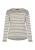 usha BLACK LABEL Trui  grijs / wit