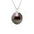 Ketting Tahitiaanse parel hanger 8-9mm Peer 925