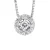 Collar Diamonds 0,13 Cts White Gold