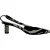 Tom Ford Zebra-Print Slingback Hakken in Zwart en Witte Suède