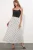 Hoge taille polkadot maxi rok