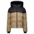Cars pufferjas – taupe/zwart