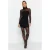 TRENDYOLMİLLA Dames Zwart Effen Kort / Mini Lang Stijlvol/Avond Bodycon Jurken