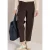 Cecil Dames Mid Waist broek met wijde pijpen in casual pasvorm in Bruin