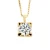 Ketting Diamond Solitaire 0,30 Cts Geel Goud 18 Karaat
