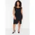 Trendyol Curve Dames Zwart Effen Kort / Mini Mouwloos Stijlvol/Avond Bodycon Grote maten Jurk