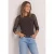 Shirt met 3/4-mouwen van mesh met print