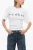 TOMIOK Over T-shirt met veterdetail aan de achterkant in wit